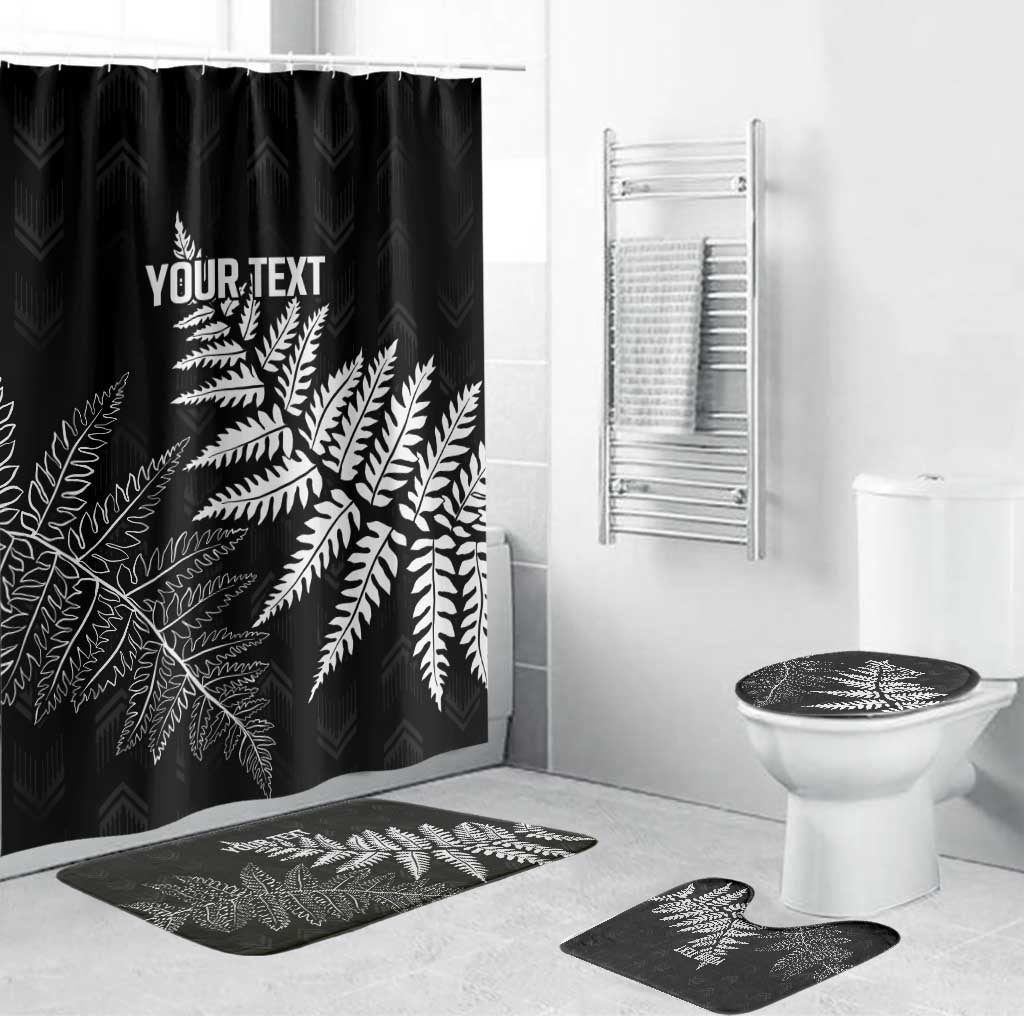 New Zealand Lawn Bowls Personalized Bathroom Set Wrap-Around Silver Fern - Polynesian Pride