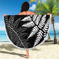 New Zealand Lawn Bowls Personalized Beach Blanket Wrap-Around Silver Fern - Polynesian Pride