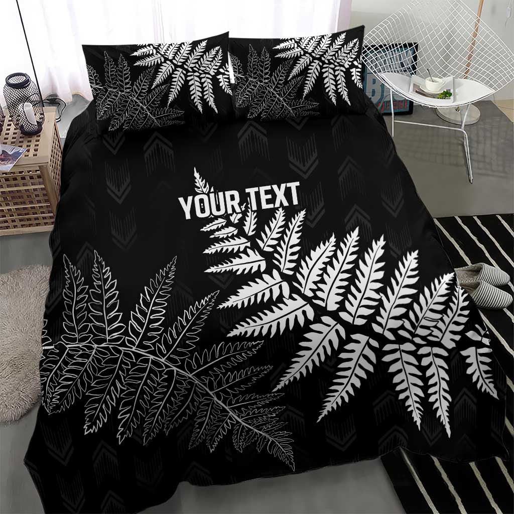 New Zealand Lawn Bowls Personalized Bedding Set Wrap-Around Silver Fern - Polynesian Pride
