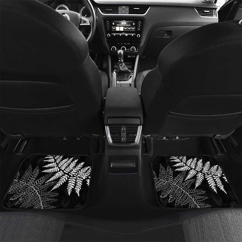 New Zealand Lawn Bowls Personalized Car Mats Wrap-Around Silver Fern - Polynesian Pride