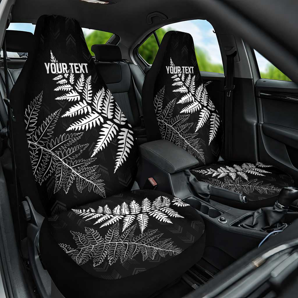 New Zealand Lawn Bowls Personalized Car Seat Cover Wrap-Around Silver Fern - Polynesian Pride