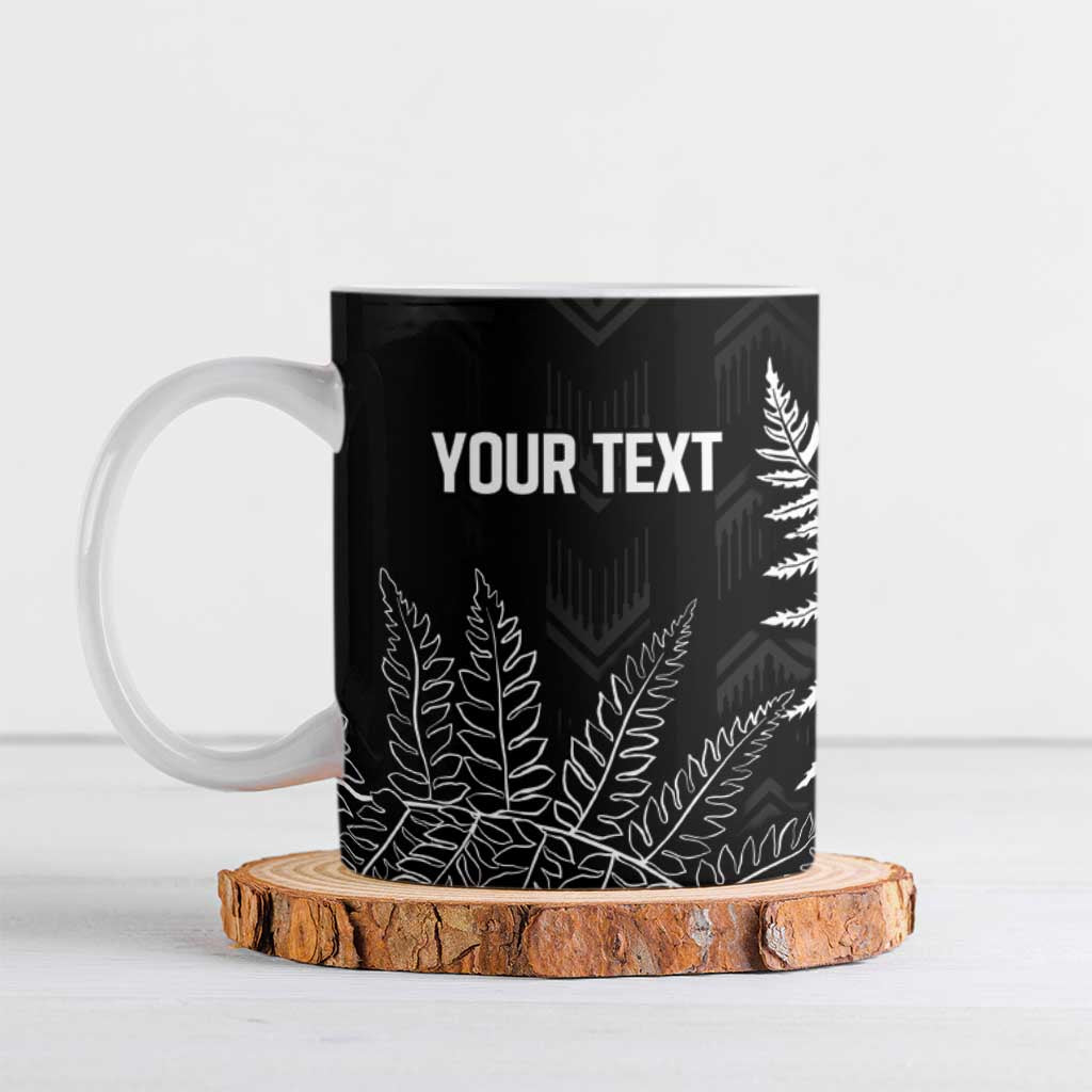New Zealand Lawn Bowls Personalized Ceramic Mug Wrap-Around Silver Fern - Polynesian Pride