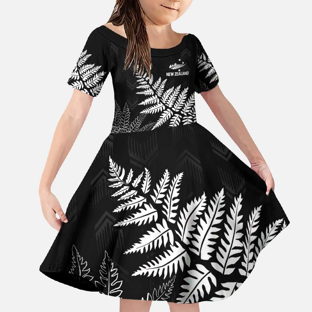 New Zealand Lawn Bowls Personalized Family Matching Short Sleeve Bodycon Dress and Hawaiian Shirt Wrap-Around Silver Fern - Polynesian Pride