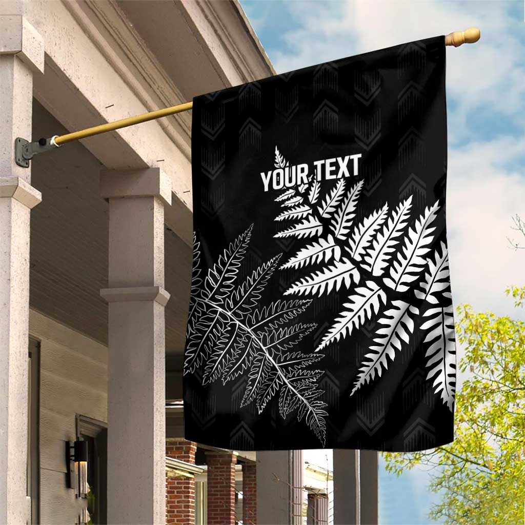New Zealand Lawn Bowls Personalized Garden Flag Wrap-Around Silver Fern - Polynesian Pride