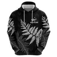 New Zealand Lawn Bowls Personalized Hoodie Wrap-Around Silver Fern - Polynesian Pride