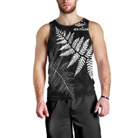 New Zealand Lawn Bowls Personalized Men Tank Top Wrap-Around Silver Fern - Polynesian Pride