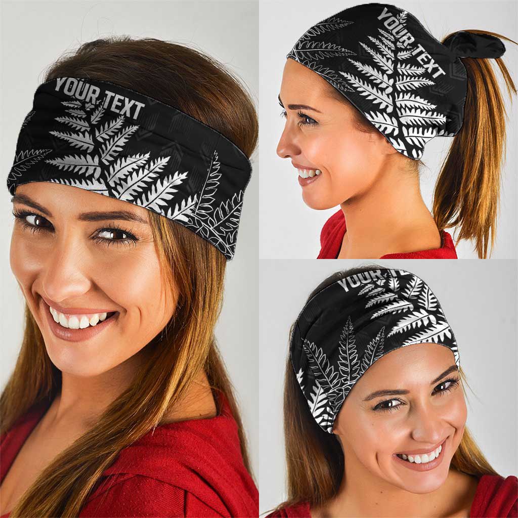 New Zealand Lawn Bowls Personalized Neck Gaiter Wrap-Around Silver Fern - Polynesian Pride