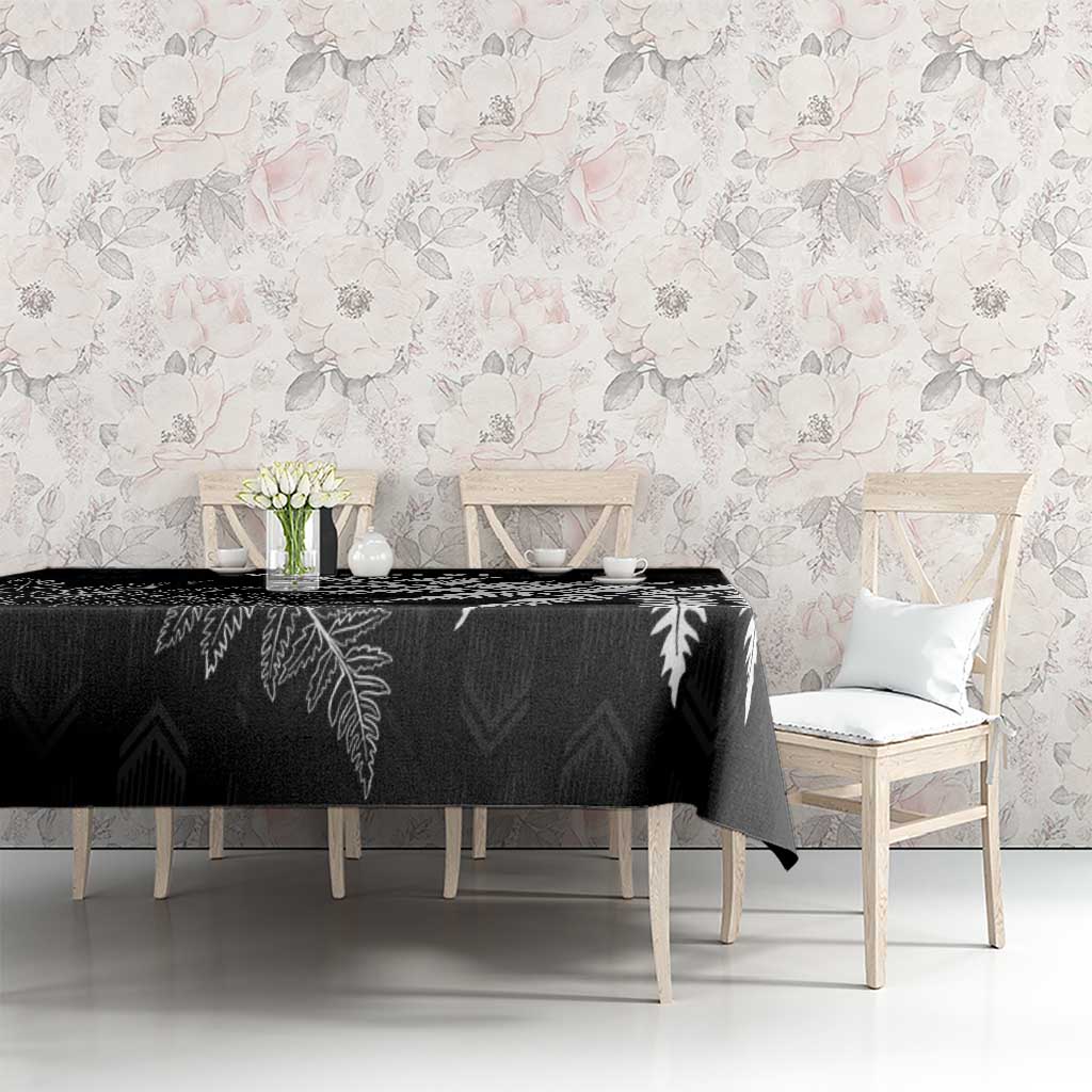 New Zealand Lawn Bowls Personalized Tablecloth Wrap-Around Silver Fern - Polynesian Pride