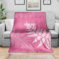 New Zealand Lawn Bowls Breast Cancer Personalized Blanket Wrap-Around Silver Fern - Polynesian Pride