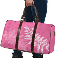 New Zealand Lawn Bowls Breast Cancer Personalized Travel Bag Wrap-Around Silver Fern - Polynesian Pride
