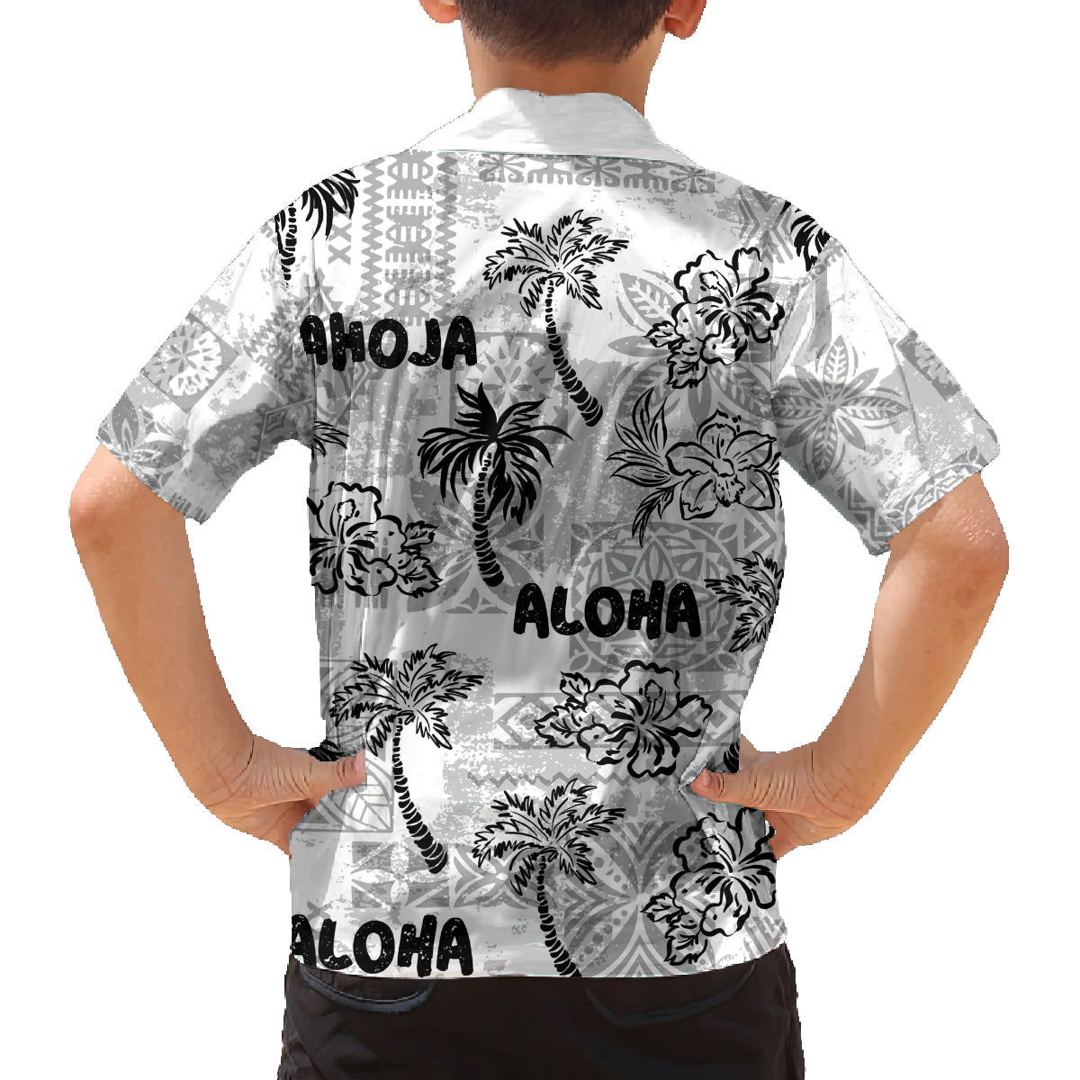 Aloha Vintage Quilt Family Matching Tank Maxi Dress and Hawaiian Shirt Hawaiian Seamless - White LT7 - Polynesian Pride