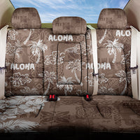 Aloha Vintage Quilt Back Car Seat Cover Hawaiian Seamless - Brown LT7
