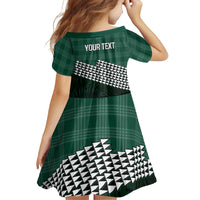 Rainbow Warriors Hawaii Personalized Palaka Family Matching Off Shoulder Short Dress and Hawaiian Shirt - Polynesian Pride