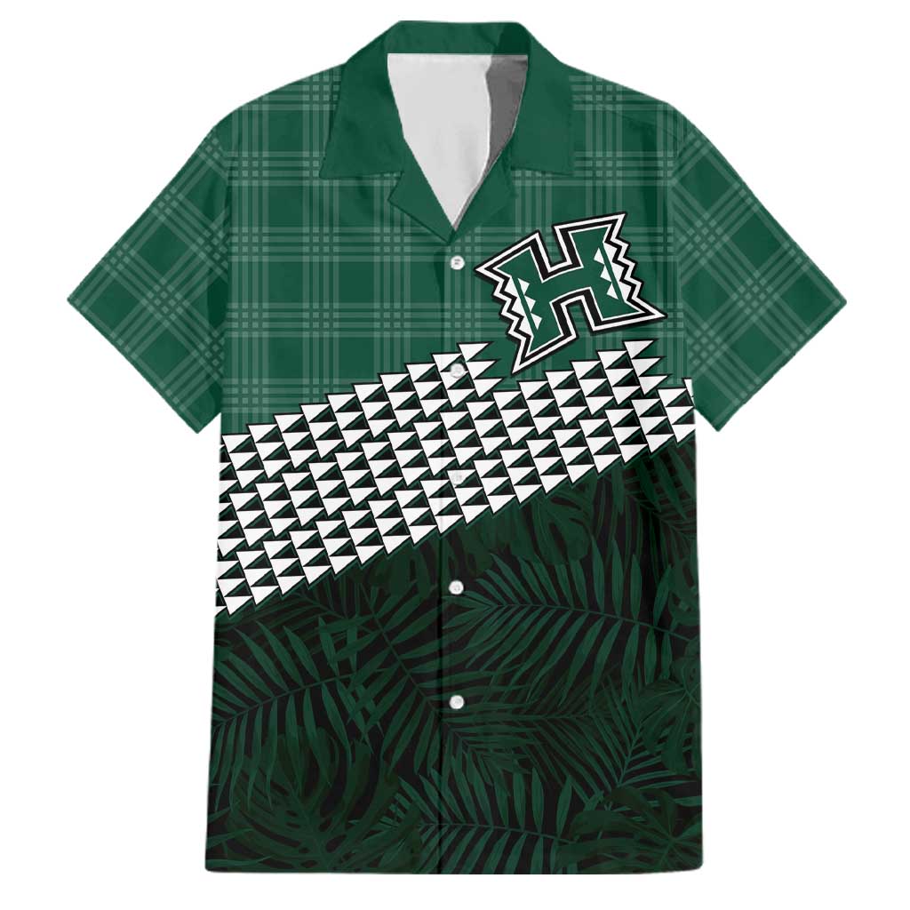 Rainbow Warriors Hawaii Personalized Palaka Family Matching Off Shoulder Short Dress and Hawaiian Shirt - Polynesian Pride