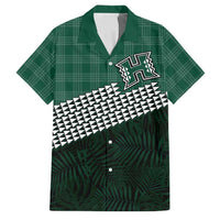 Rainbow Warriors Hawaii Personalized Palaka Family Matching Short Sleeve Bodycon Dress and Hawaiian Shirt - Polynesian Pride