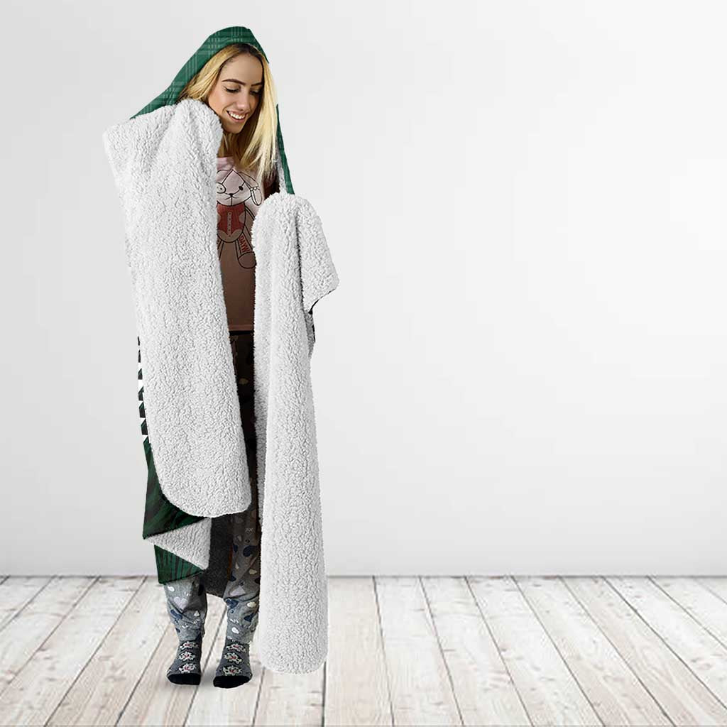 Rainbow Warriors Hawaii Personalized Palaka Hooded Blanket - Polynesian Pride