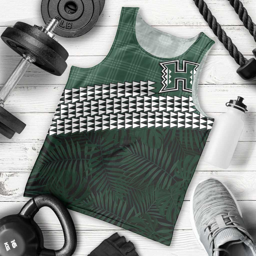 Rainbow Warriors Hawaii Personalized Palaka Men Tank Top - Polynesian Pride