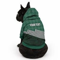 Rainbow Warriors Hawaii Personalized Palaka Pet Hoodie LT7 - Polynesian Pride