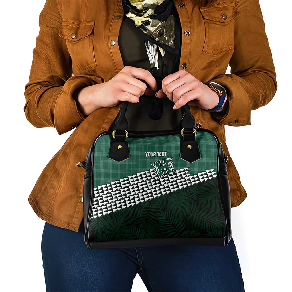 Rainbow Warriors Hawaii Personalized Palaka Shoulder Handbag - Polynesian Pride