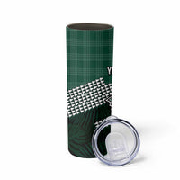 Rainbow Warriors Hawaii Personalized Palaka Skinny Tumbler - Polynesian Pride