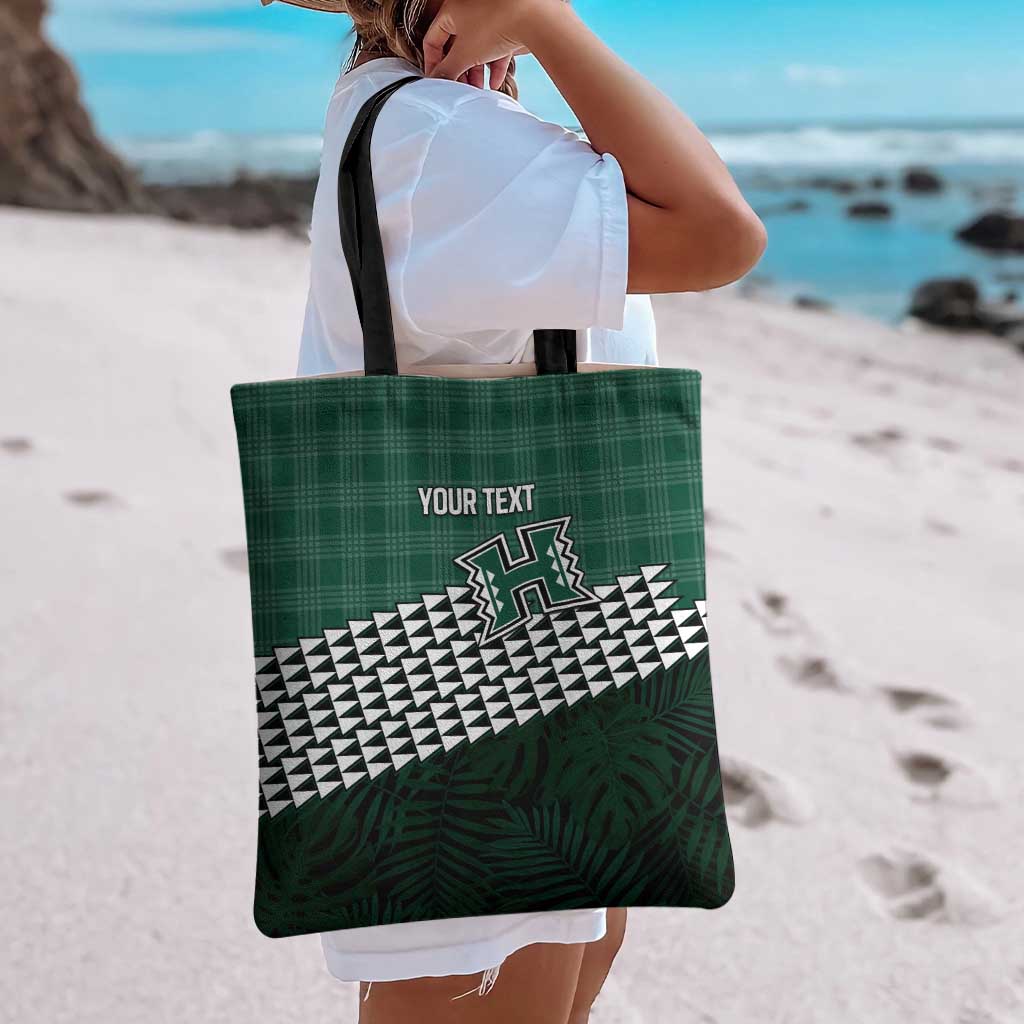 Rainbow Warriors Hawaii Personalized Palaka Tote Bag - Polynesian Pride