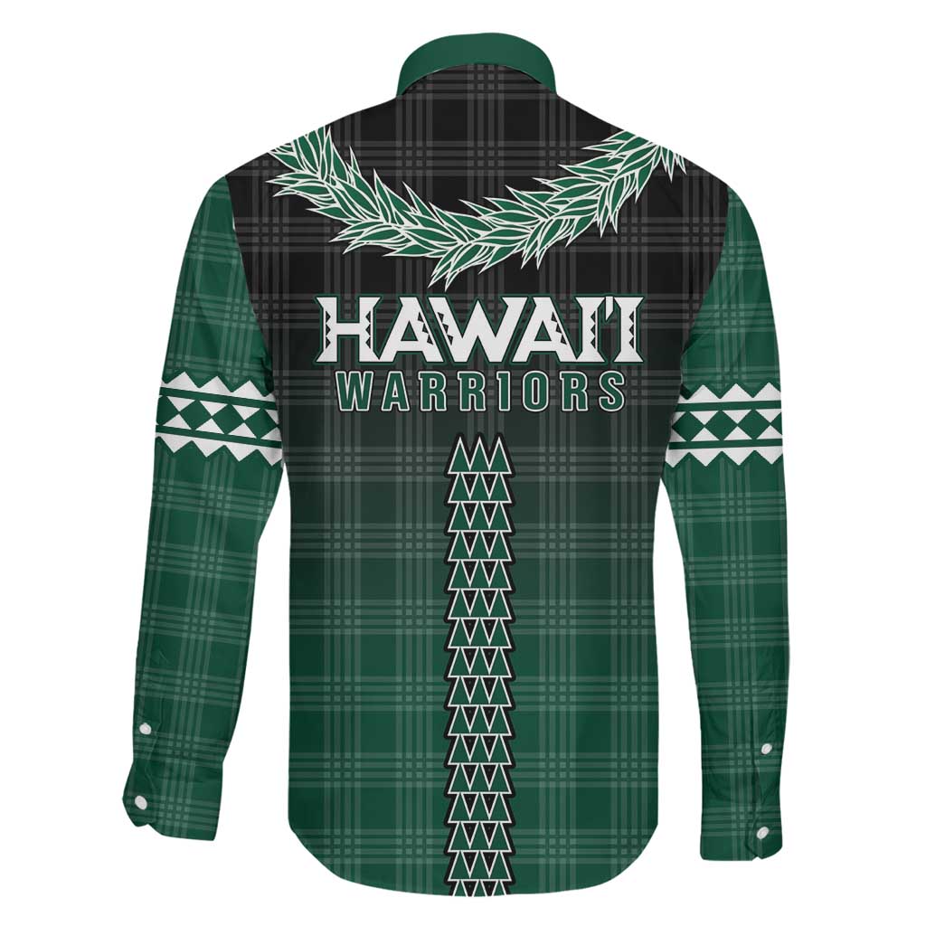 Rainbow Warriors Hawaii Palaka Family Matching Off The Shoulder Long Sleeve Dress and Hawaiian Shirt Maile Lei LT7 - Polynesian Pride