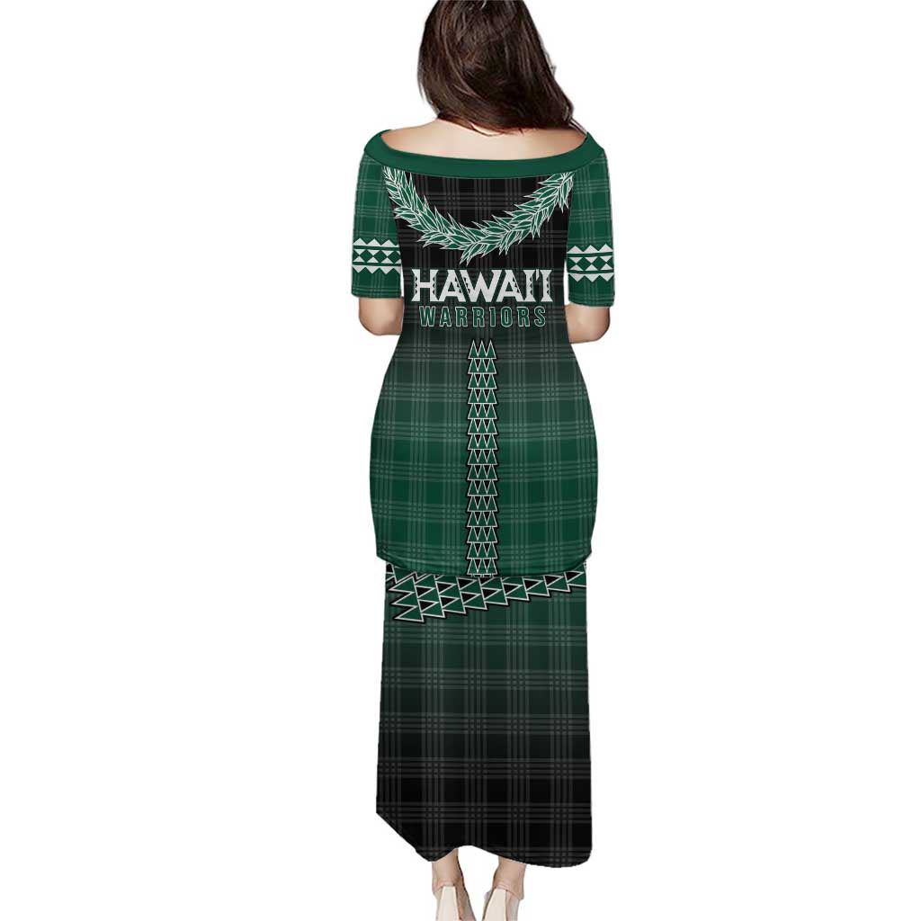 Rainbow Warriors Hawaii Palaka Family Matching Puletasi and Hawaiian Shirt Maile Lei - Polynesian Pride