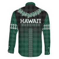Rainbow Warriors Hawaii Palaka Family Matching Short Sleeve Bodycon Dress and Hawaiian Shirt Maile Lei - Polynesian Pride
