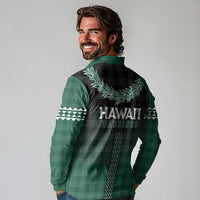 Rainbow Warriors Hawaii Palaka Long Sleeve Polo Shirt Maile Lei - Polynesian Pride