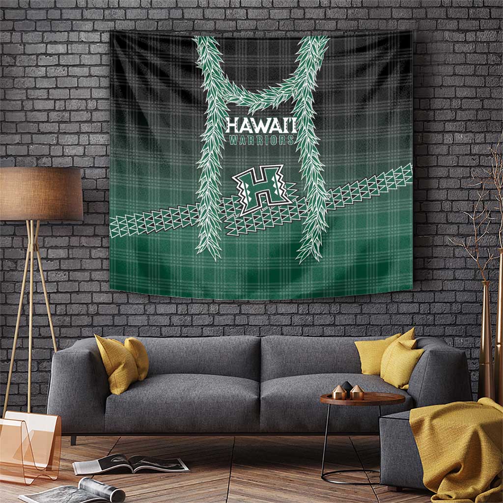 Rainbow Warriors Hawaii Palaka Tapestry Maile Lei - Polynesian Pride