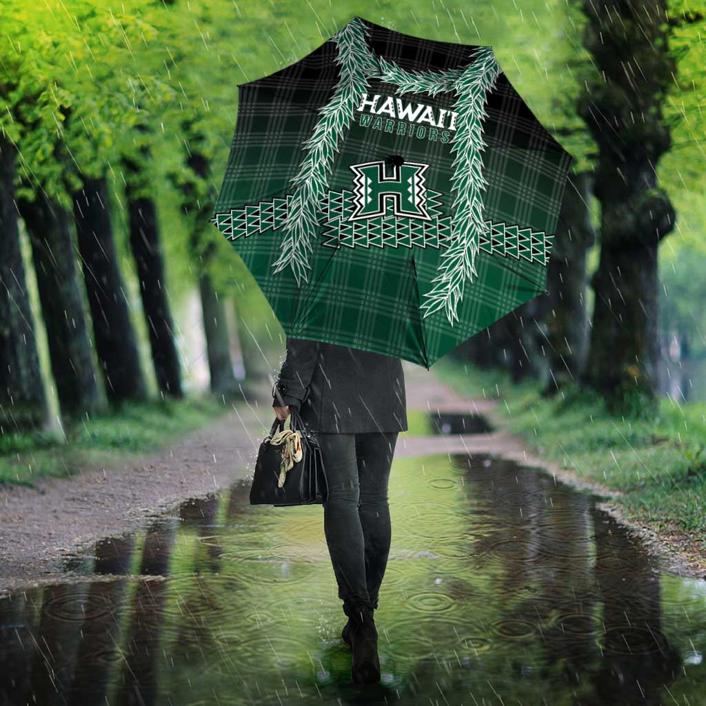 Rainbow Warriors Hawaii Palaka Umbrella Maile Lei - Polynesian Pride