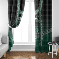 Rainbow Warriors Hawaii Palaka Window Curtain Maile Lei - Polynesian Pride