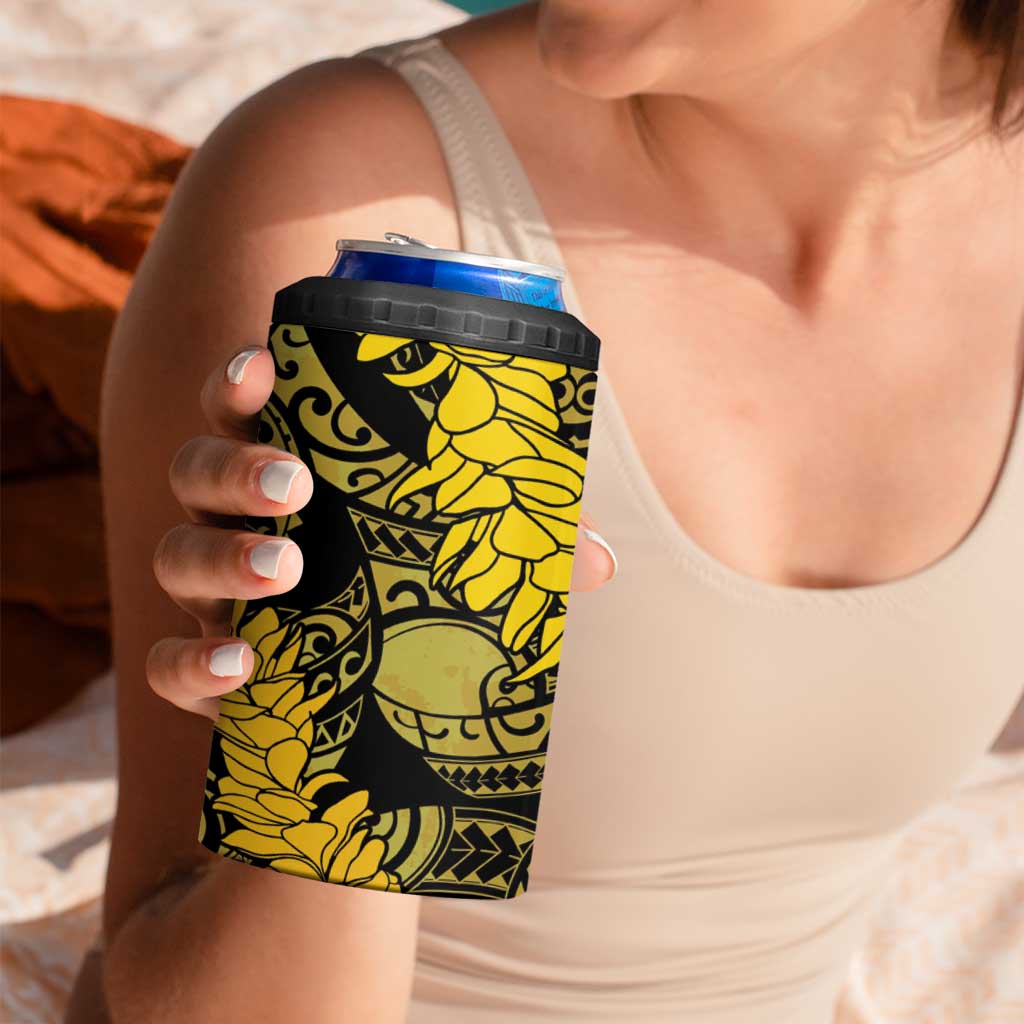 Hawaii Oahu Ilima Lei 4 in 1 Can Cooler Tumbler