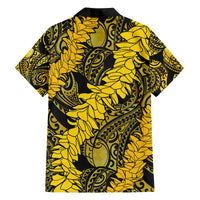 Hawaii Oahu Ilima Lei Family Matching Off Shoulder Maxi Dress and Hawaiian Shirt LT7 - Polynesian Pride