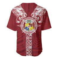 Tonga Independence Day Baseball Jersey Tongatapu Lion Ngatu Motifs