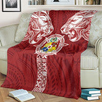 Tonga Independence Day Blanket Tongatapu Lion Ngatu Motifs