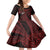 Tonga Independence Day Family Matching Off Shoulder Maxi Dress and Hawaiian Shirt Tongatapu Lion Ngatu Motifs Black Ver.