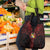 Tonga Independence Day Grocery Bag Tongatapu Lion Ngatu Motifs Black Ver.