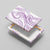 Polynesia Plumeria Lei Canvas Wall Art White Violet Curves Motif