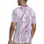 Polynesia Plumeria Lei Rugby Jersey White Violet Curves Motif