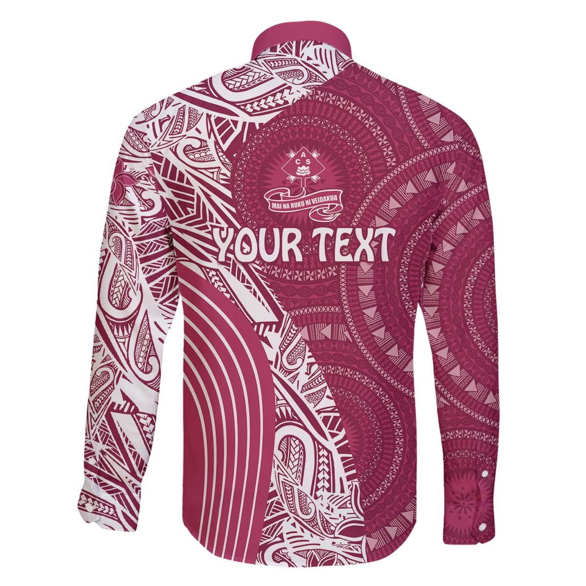 Fiji Adi Cakobau School Personalised Family Matching Puletasi and Hawaiian Shirt Masi Tapa Mix Plumeria LT7 - Polynesian Pride