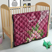 Fiji Adi Cakobau School Personalised Quilt Masi Tapa Mix Plumeria LT7 - Polynesian Pride