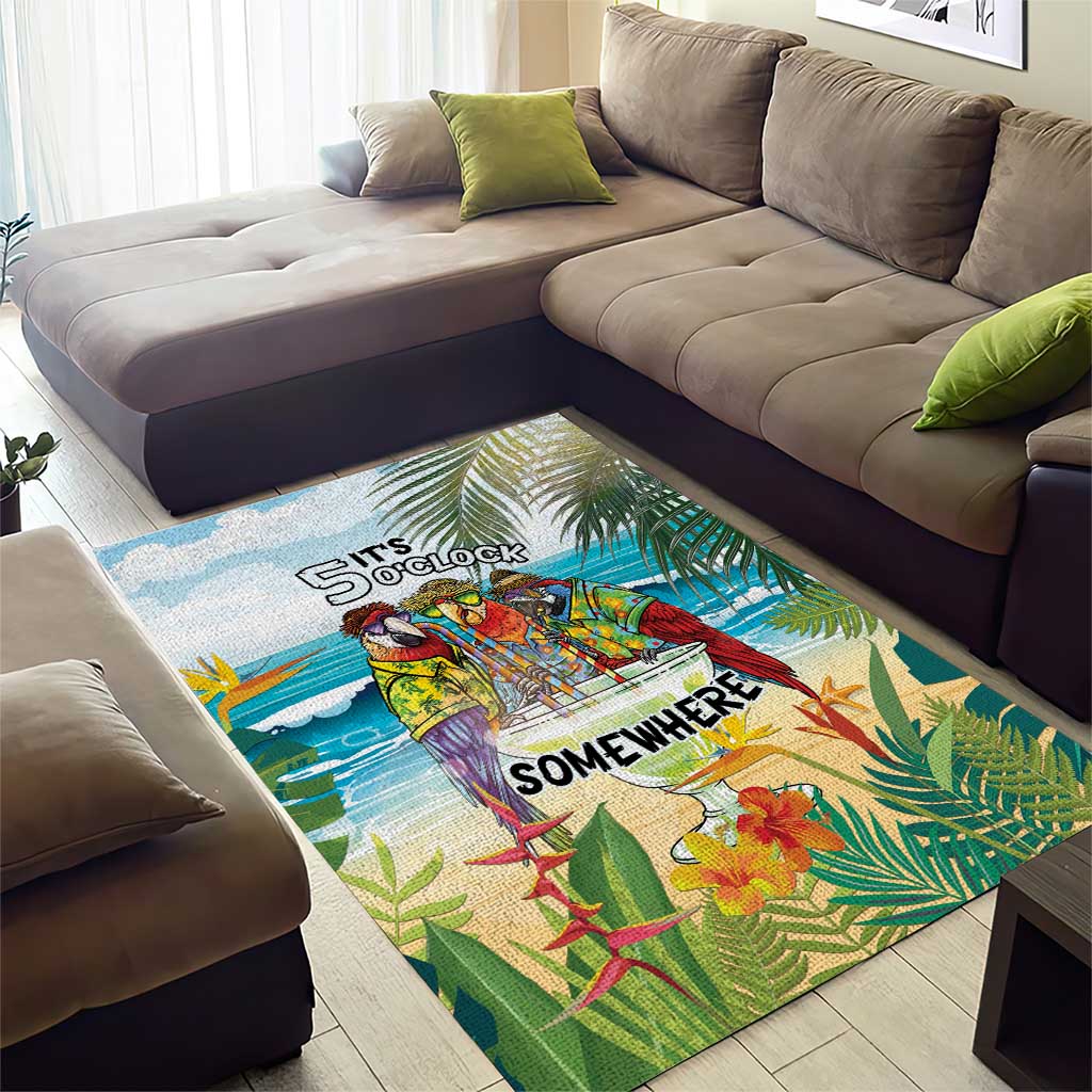 It's 5 o'clock Somewhere Area Rug Beach Party - Polynesian Pride