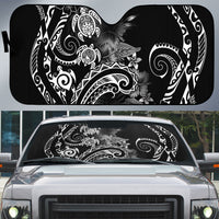 Aloha Hawaii Turtles Floral Auto Sun Shade Obsidian Glaze