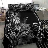 Aloha Hawaii Turtles Floral Bedding Set Obsidian Glaze
