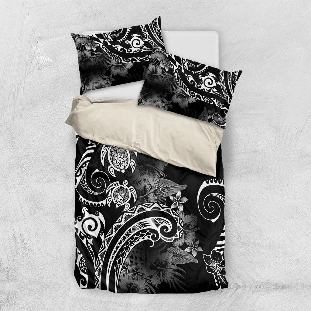Aloha Hawaii Turtles Floral Bedding Set Obsidian Glaze