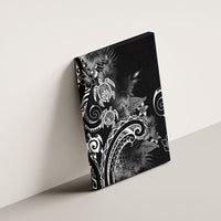 Aloha Hawaii Turtles Floral Canvas Wall Art Obsidian Glaze