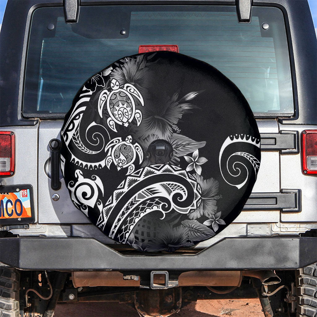 Aloha Hawaii Turtles Floral Spare Tire Cover Obsidian Glaze