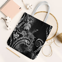 Aloha Hawaii Turtles Floral Tote Bag Obsidian Glaze