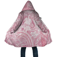 Aloha Hawaii Turtles Floral Cloak Pink Marbles Glaze